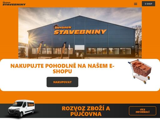 naleznete u nás sortiment stavebnin a materiálů pro stavbu či rekonstrukci. zajišťujeme rozvoz materiálu a půjčovnu přívěsných vozíků.
