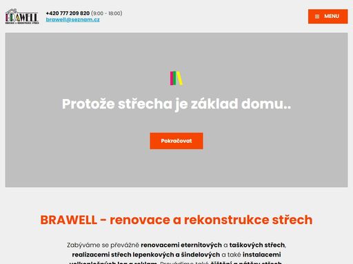 opravy střech, nátěry střech, střechy, renovace střech a ochrana dřeva - to vše nabízí firma brawell hradec králové.
