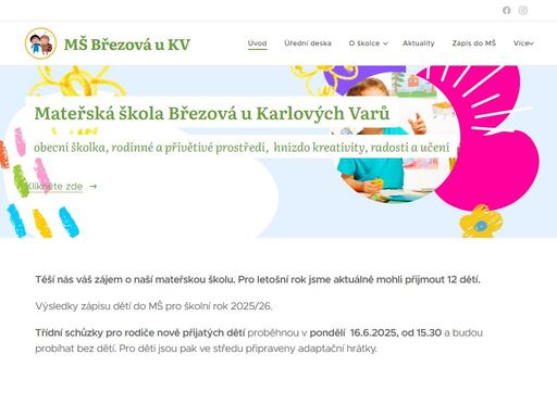 mateřská škola březová u karlových varů