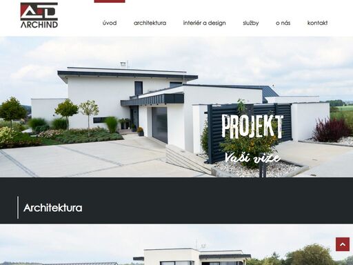 komplexní řešení moderní architektury, interiéru a designu od celku až po detail