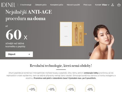 vítejte v našem obchodě. až 60x účinnější
než běžná kosmetika s peptidy
šedesátkrát účinější při pronikání do pokožky než běžné peptidy.
altum peptide zajištuje dodání peptidů do hlubším vrstev pleti, a díky tomu se vyživují fibroblasty (buňky, které jsou zodpovědné za produkci kolagenu a elastinu). pleť je pak…