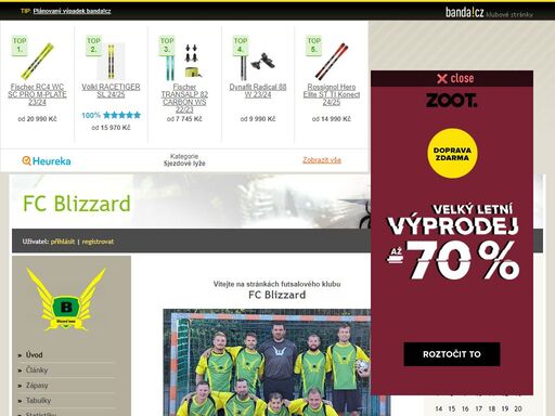 vítejte na stránkách futsalového klubu
fc blizzard



tento futsalový klub byl založen v;roce 2007 partou převážně mladých fotbalistů, jenž se snaží;vydobít prestižní místo v;plzeňské futsalové lize. jak se rok s rokem postupně ...