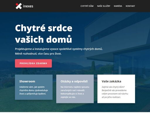 společnost inexes působí na trhu od roku 2002. zaměřujeme se na komplexní návrhy a realizace projektů chytrých domů a patříme mezi přední firmy v této oblasti. jsme certifikovaný flagship partner společnosti loxone a náš tým specialistů má bohaté zkušenosti s různě rozsáhlými instalacemi a integracemi technologií třetích stran. svěřte projekt inteligentní domácnosti nám.