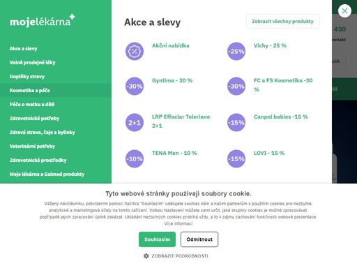 nabízíme vám širokou nabídku léků, doplňků stravy nebo kosmetiky s více jak 300 pobočkami. nakupte za skvělé ceny s odběrem zdarma!