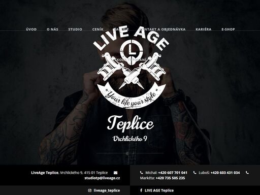nabízíme velmi kvalitní tetování v teplicích. naši zkušení tatéři si poradí s jakýmkoliv vzorem. přijďte se přesvědčit. liveage tattoo teplice