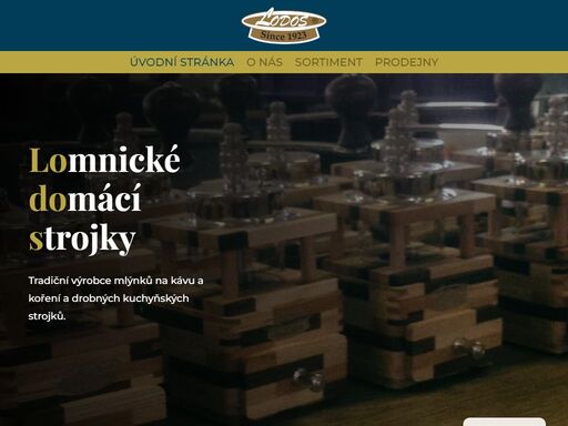 tradiční výrobce mlýnků na kávu a koření a drobných kuchyňských strojků.