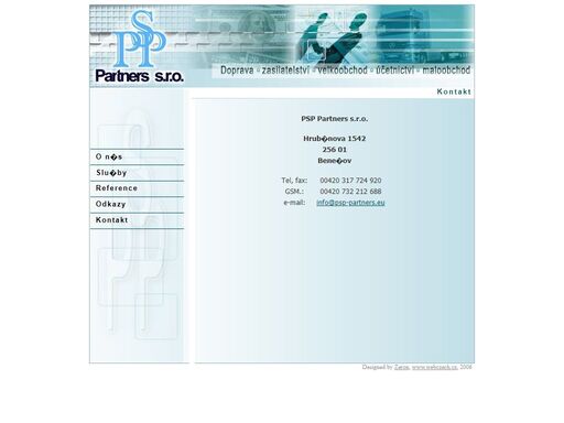 psp partners - doprava a zasilatelství, velkoobchod surovinami pro pekaře a cukráře, účetní a daňové poradenství, maloobchod.