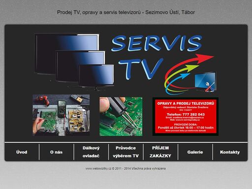 prodej tv, opravy a servis televizorů sezimovo ústí,tábor. nabízíme prodej televizorů lcd, led, plazma. opravy televizorů všech typů a značek, specializujeme se na tv lg, samsung a orava. působíme v sezimově ústí v okrese tábor.