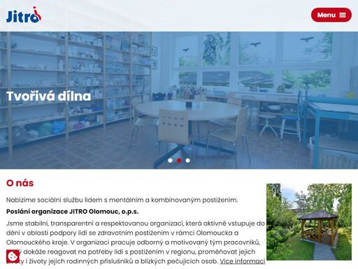 nabízíme sociální službu prostřednictvím denního stacionáře lidem s mentálním a kombinovaným postižením v příjemném bezbariérovém prostředí v zahradním areálu poblíž centra města. zjistěte o nás více.