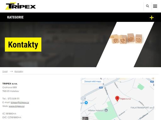 společnost tripex s.r.o. byla založena v dubnu roku 1991. hlavním předmětem činnosti je maloobchod se stolařským materiálem. jedná se zejména o plošný materiál, nábytkové hrany, kování, kuchyňská dvířka a doplňkový sortiment na výrobu nábytku.