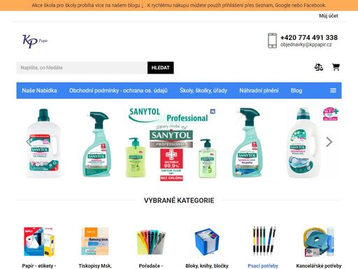 online papírnictví a kancelářské potřeby - kppapir.cz