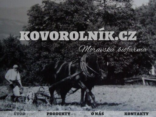 moravská biofarma — nabídka bio produktů — kovorolník