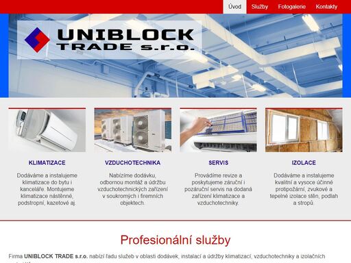 dodávka, instalace a servis klimatizací, vzduchotechniky a izolačních materiálů v praze a okolí.