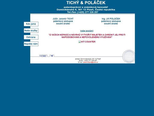 tichý & poláček - patentoprávní a známková kancelář