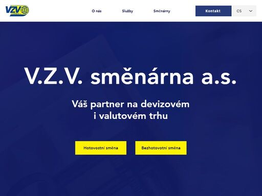 v.z.v. směnárna a.s. je váš dlouholetý partner na devizovém a valutovém trhu. provádíme jak hotovostní, tak bezhotovostní směny. více informací na webu.