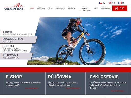 prodej jízdních kol, elektrokol, doplňků a komponentů. servis všech jízdních kol a elektrokol. půjčovna horských kol a elektrokol..