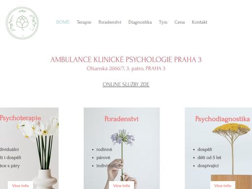 ambulance klinické psychologie praha 3 - psychodiagnostika a psychoterapie dětí i dospělých, rodinné poradenství.