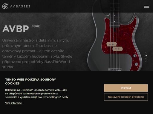 website dedicated to online presentation of aleš vychodil, maker of finest electric bassguitars made entirely in czech republic.