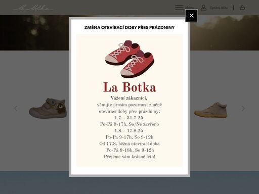 široká nabídka celoroční obuvi, letní obuvi, jarní, domácí obuvi, kompromisní barefoot obuvi a softshellového oblečení. přijďte si vybrat z…