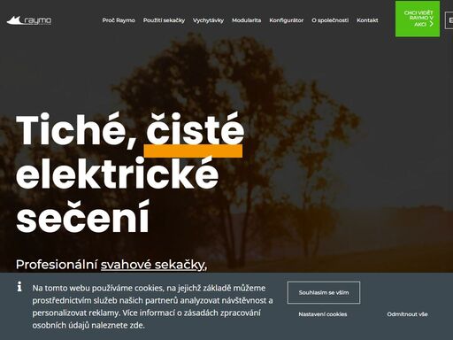 raymo - profesionální svahové sekačky, svahová sekačka, bezemisní sekání, velkoplošná sekačka, velkoplošné sekačky