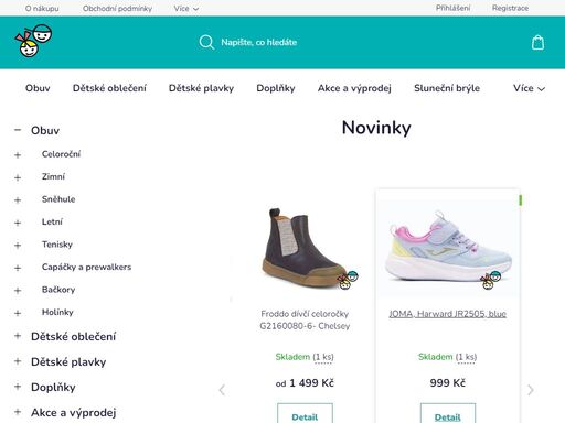 široký sortiment dětské obuvi pro chlapce a dívky. obujeme vaše děti na každou příležitost, do každého počasí.