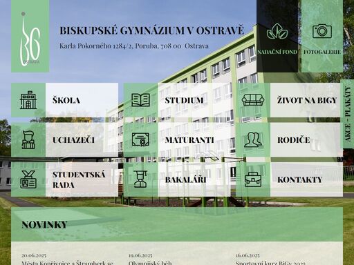 biskupské gymnázium v ostravě je církevní školou zřizovanou biskupstvím ostravsko-opavským.