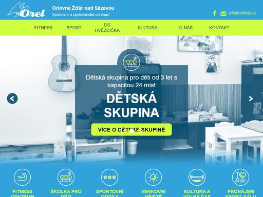 sportovní a společenské centrum orlovna žďár nad sázavou nabízí moderně vybavenou tělocvičnu pro milovníky fitness i zázemí pro různé sporty.