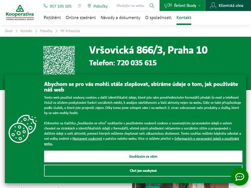 pojišťovna kooperativa - praha 10, vršovická 866/3, tel.: 720 035 615, e-mail: barbora.hymplova@kooperativa.cz, barbora hymplová - odpovědný vedoucí