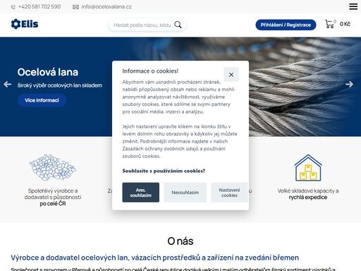 jsme tradiční výrobce ocelových lan a vázacích prostředků nejvyšší kvality ? od jednopramenných lan až po speciální lana verope.