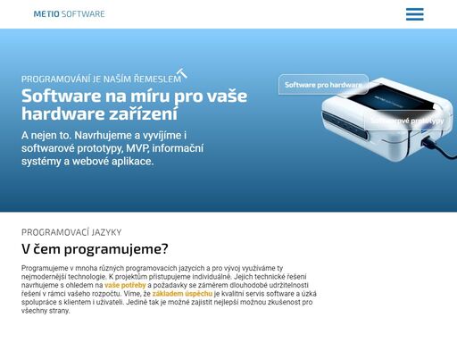 jsme vývojáři software. rádi vám pomůžeme s vývojem informačního systému, webu nebo jiného typu software.