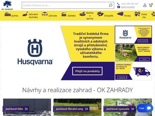 prodáváme a realizujeme zahradní a koupací jezírka, filtrační systémy. nabízíme sekačky na trávu, křovinořezy, motorové pily, sněhové frézy, drtiče větví a další zahradní techniku. zahradní nářadí, kalová a ponorná čerpadla, zahradní nábytek.