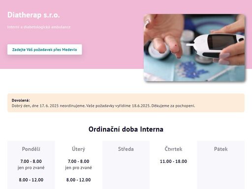 interní a diabetologická ambulance