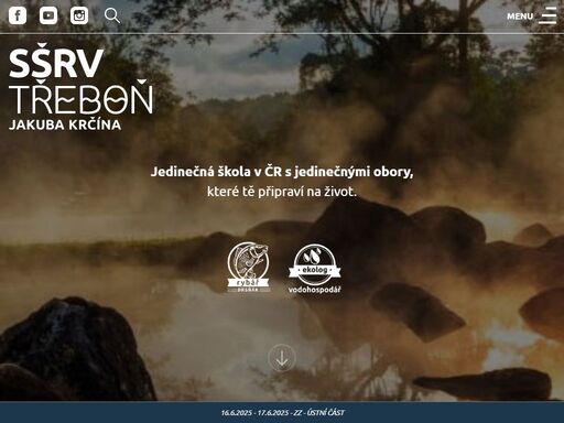 střední vodohospodářská škola, na které můžete studovat učební obor rybář, studijní obor ekologie a ochrana krajiny-vodohospodář a 2-leté nástavbové studium rybářství. zahraniční praxe, řidičské oprávnění, průkaz na motorovou pilu a křovinořez.