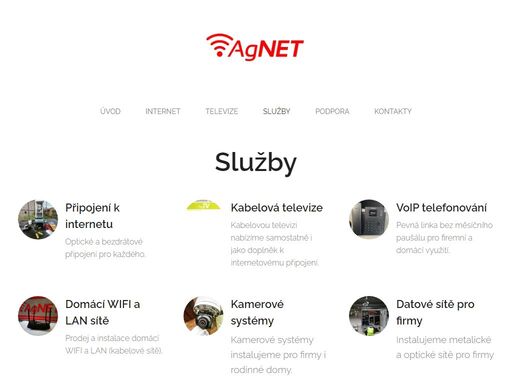 internet - televize - voip telefonování - domácí wifi - kamerové systémy - datové sítě pro firmy - datové sítě pro rodinné domy - antivirové programy - podpora - novinky - všechny služby - dokumenty ke stažení
