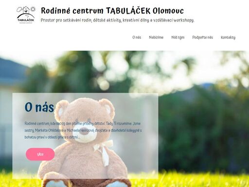 rodinné centrum tabuláček olomouc. programy pro děti, přípravu na školku, pohybové aktivity, přednášky a workshopy pro rodiče, mezigenerační aktivity.