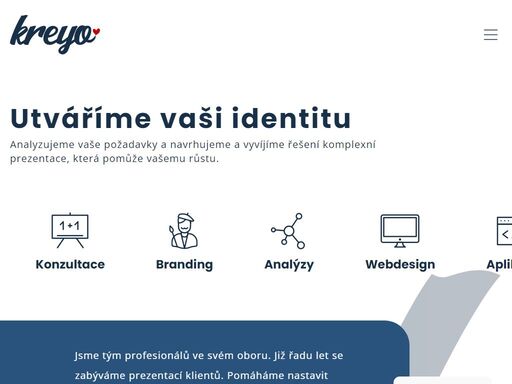 jsme tým profesionálů ve svém oboru. již řadu let se zabýváme prezentací klientů. pomáháme nastavit firemní branding, online prezentaci a vytváříme automatizace procesů pomocí aplikací vyprojektovaných na míru každému klientovi.