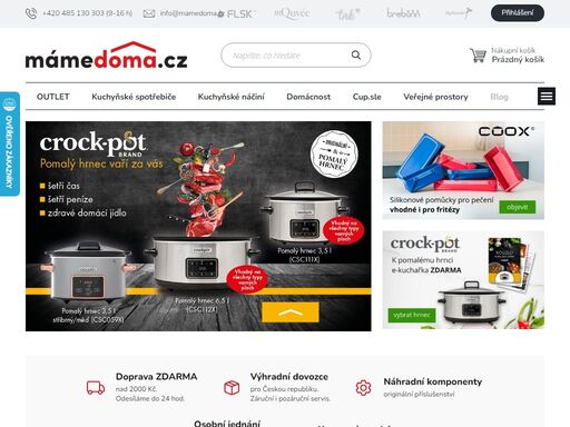 exkluzivní zástupce prémiových světových značek na českém trhu. nakupujte přímo od dovozce. crockpot - originální pomalé hrnce, foodsaver - vakuové svářečky potravin či novozélandské vysoce kvalitní sušičky potravin značky ezidri.