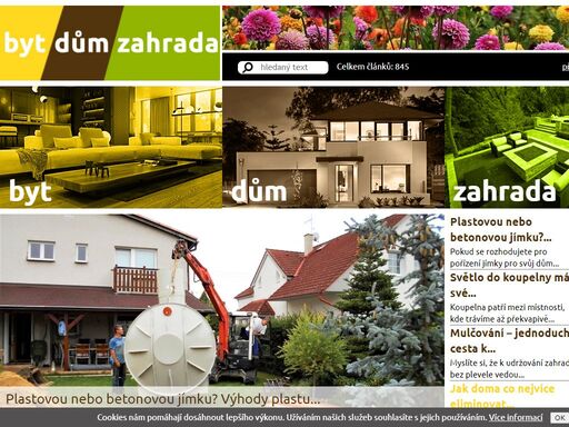 stránky o bydlení - dobře bydlet znamená dobře žít - www.bytdumzahrada.cz