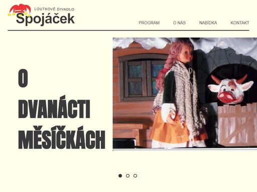 webové stránky loutkového divadla spojáček