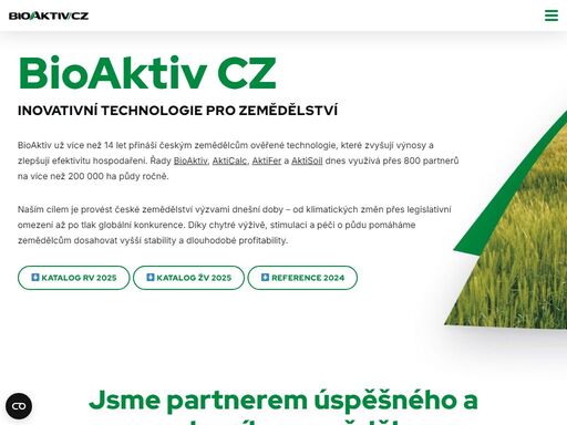 jsme partnerem úspěšného a moderního zemědělce. produkty bioaktiv, akticalc a aktifer zavádí ty nejnovější trendy do zemědělství.