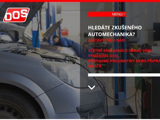 autoservis, pneuservis, plnění a čištění klimatizace, lepení autoskel, příprava automobilů na stk, geometrie osobních a dodávkových aut, nástřik spodků a dutin, montáž tažných zařízení.