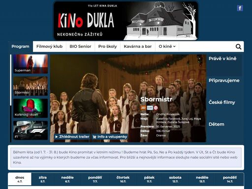 poctivé kino v srdci jihlavy – jedinečná atmosféra, artové filmy, premiéry i drinky do sálu. kino dukla pro vás promítá každý den v roce.