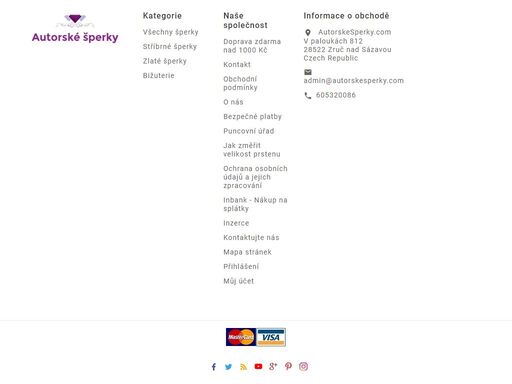 prodej stříbrných a zlatých šperků