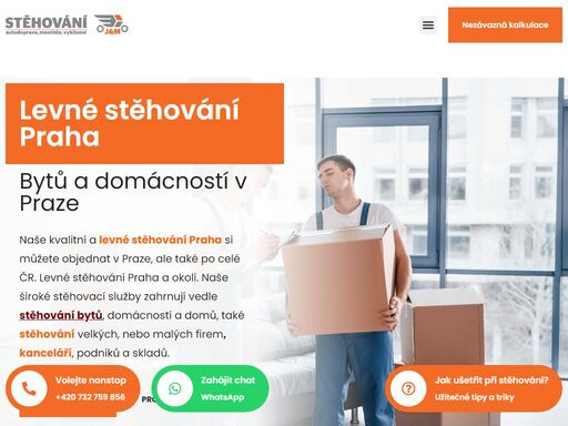 levné stěhování po praze, stěhování bytů a domů, stěhujeme kanceláře, vyklízíme byty.