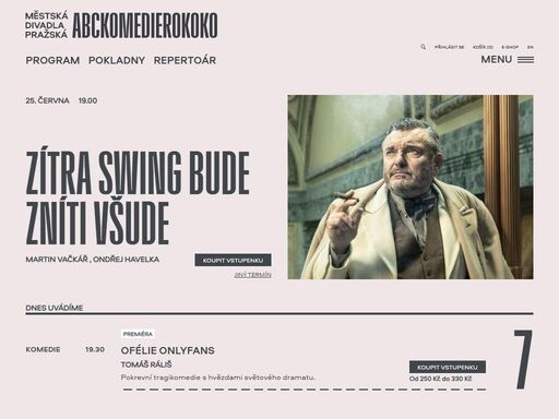 abc, komedie a rokoko – největší jednosouborové činoherní divadlo na 3 scénách přímo v centru prahy.