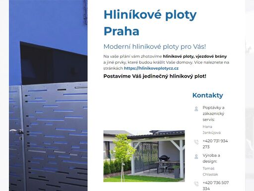 zaměřujeme se na hliníkové ploty v lokalitě praha