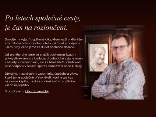 libor losenický, poděkování.