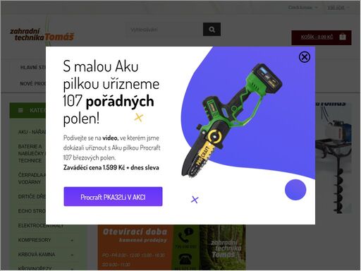 zahradní technika tomáš je internetový obchod i kamenný krám v semilech, kde vám odborně poradí v jejich nabídce zahradní techniky