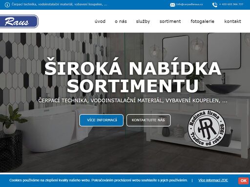 nabízíme čerpací techniku, vybavení koupelen, vodoinstalační materiál a další doplňkový sortiment v osvědčené kvalitě. prodejna ve velkém meziříčí