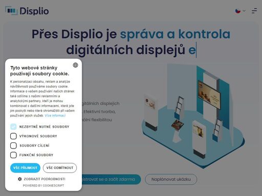 displio je cloudové řešení pro správu digitálních displejů a digital signage. spravujte obsah na obrazovkách snadno a efektivně – ideální pro firmy a veřejné prostory.